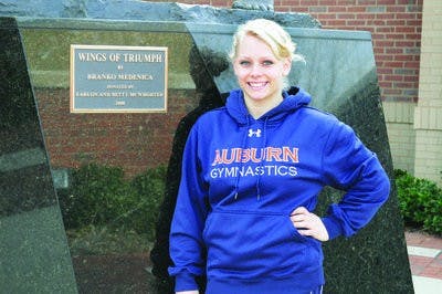 Senior Kylie Shields won best all-around for her preformance in the Georgia meet Jan. 21. (Christen Harned / ASSISTANT PHOTO EDITOR)