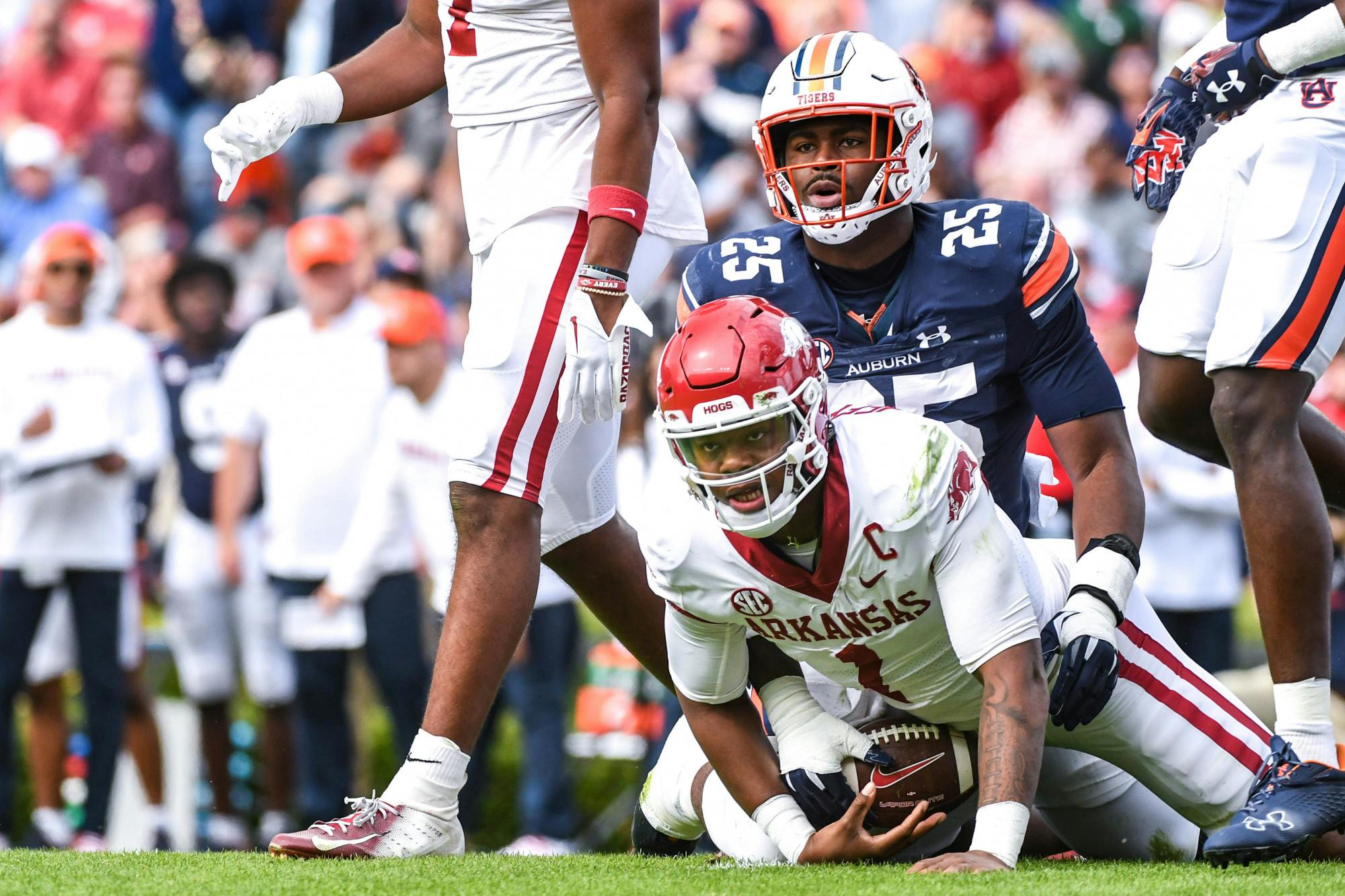 Auburn vs. Arkansas goal-line touchdown