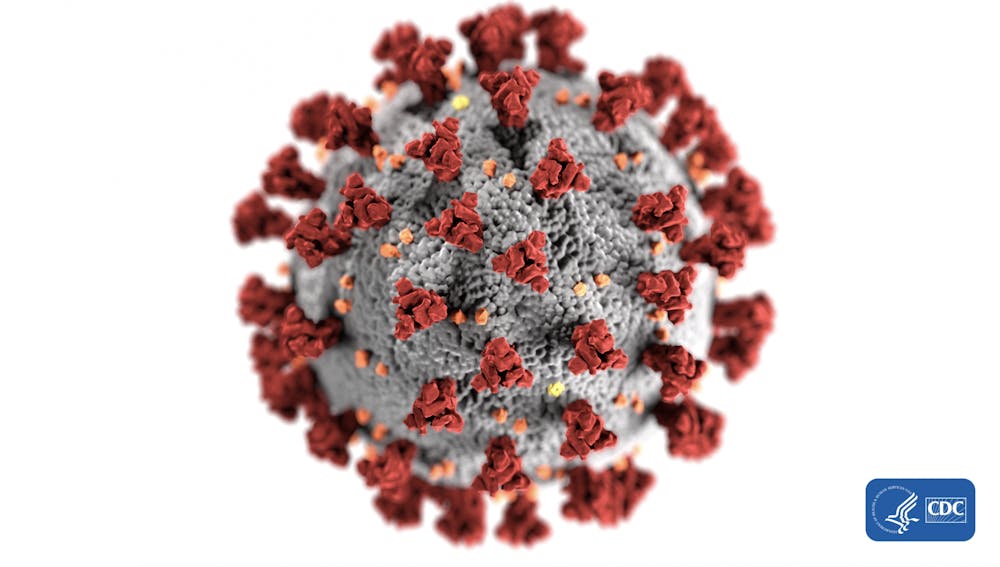 <p>This illustration, created at the Center for Disease Control and Prevention, reveals ultrastructural morphology exhibited by coronaviruses. The illness caused by this virus has been named coronavirus disease 2019 (COVID-19).</p>