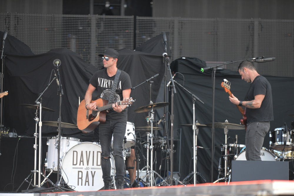 David Ray&nbsp;performs at Music and Miracles Superfest on Saturday, April 22, 2017 at Jordan-Hare Stadium in Auburn, Ala.