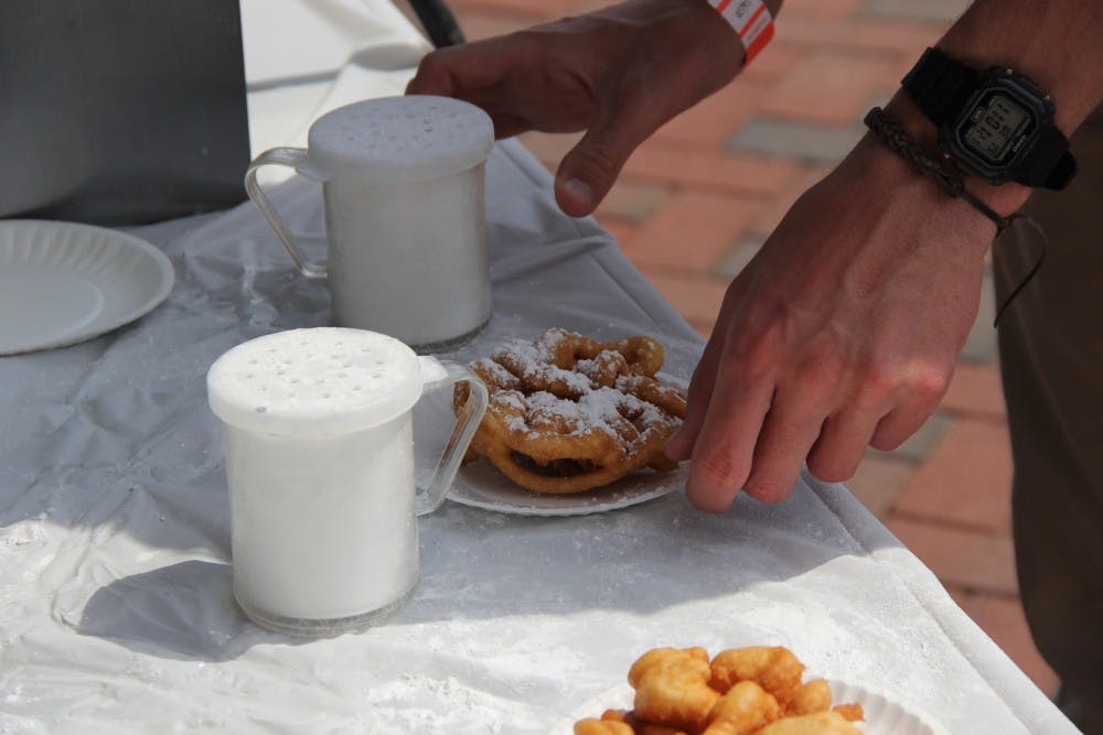Delicious Funnel Cake at the UPC Spring Fling,&nbsp;on Wednesday, April 19, 2017 in Auburn, Ala.