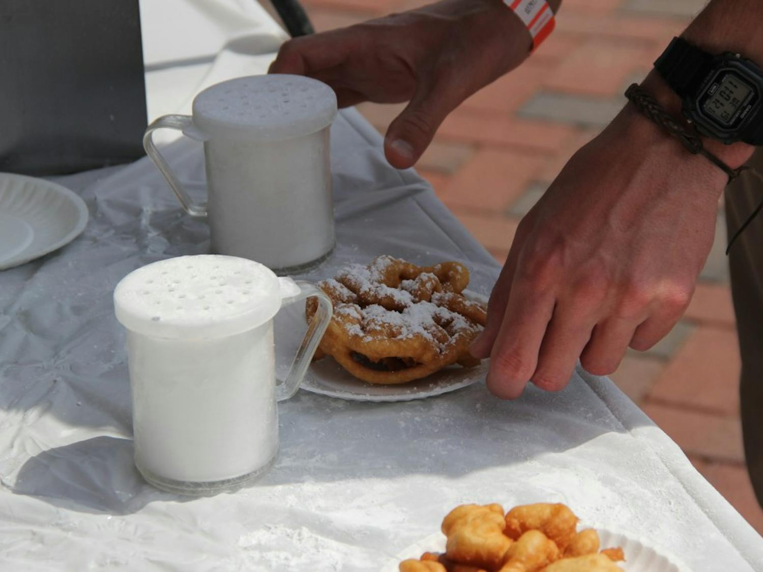 Delicious Funnel Cake at the UPC Spring Fling,&nbsp;on Wednesday, April 19, 2017 in Auburn, Ala.