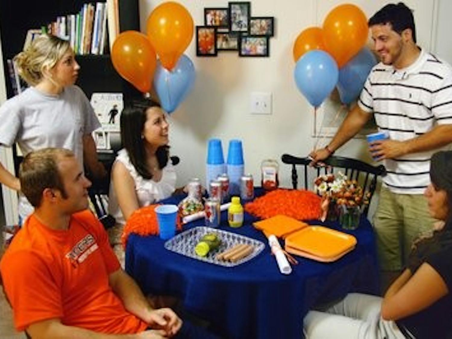 Seniors say farewell to their four or more years at Auburn with a final party. (Rebekah Weaver / Assistant Photo Editor)