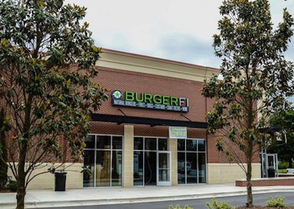 BurgerFi is located in the Heart of Auburn shopping center next to Uncle Maddio's (Raye May | Photo & Design Editor)