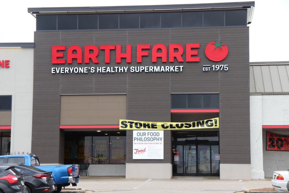 Earth Fare, across from the Auburn Mall, is to be closing soon. Photo was taken on Feb. 11, 2020, in Auburn, Ala.