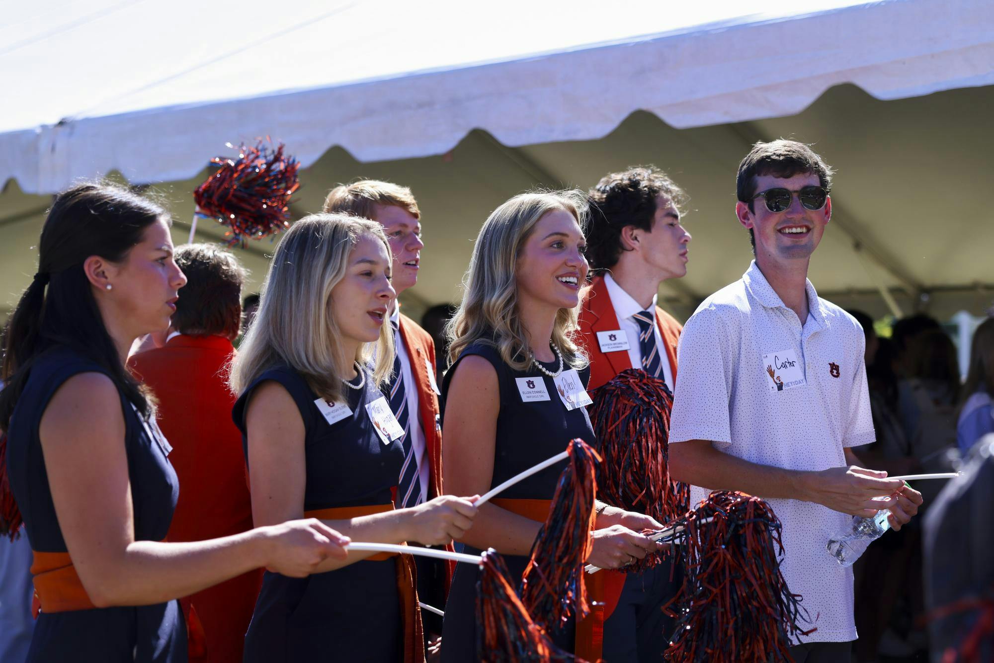 On Oct. 15, War Eagle Girls and Plainsmen attend the 2025 Hey Day pep rally. Contributed by Abigail Holbrook, Student Involvement photographer.
