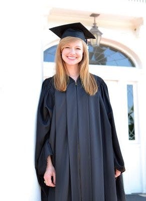 Lauren Windham, senior in psychology with a minor in human development and family studies, will be moving to Paris to become an au pair. (Raye May / PHOTO EDITOR)