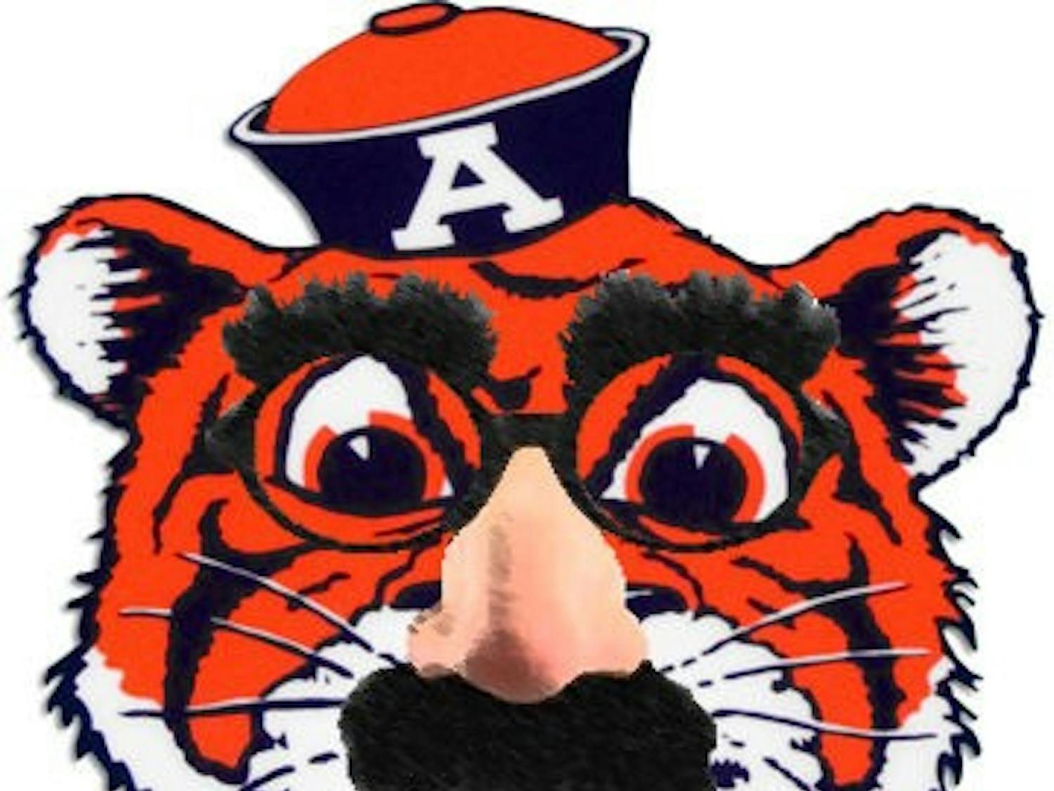 The unofficial logo of The Lee County Flannel Club, adopted from the old "Aubie" logo.