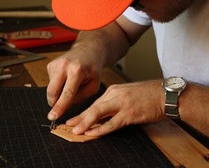 All products are hand-cut, dyed and stitched by Stricklin. (Melody Kitchens / INTRIGUE EDITOR)