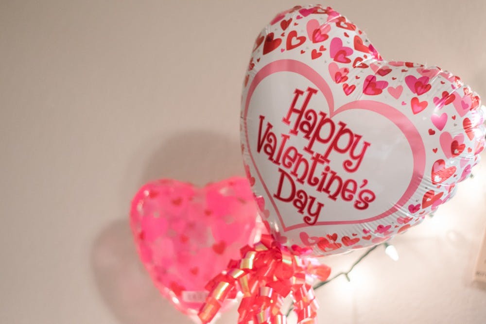 <p>Valentine's day baloons on Monday, Feb. 5, 2018, in Auburn, Ala.</p>