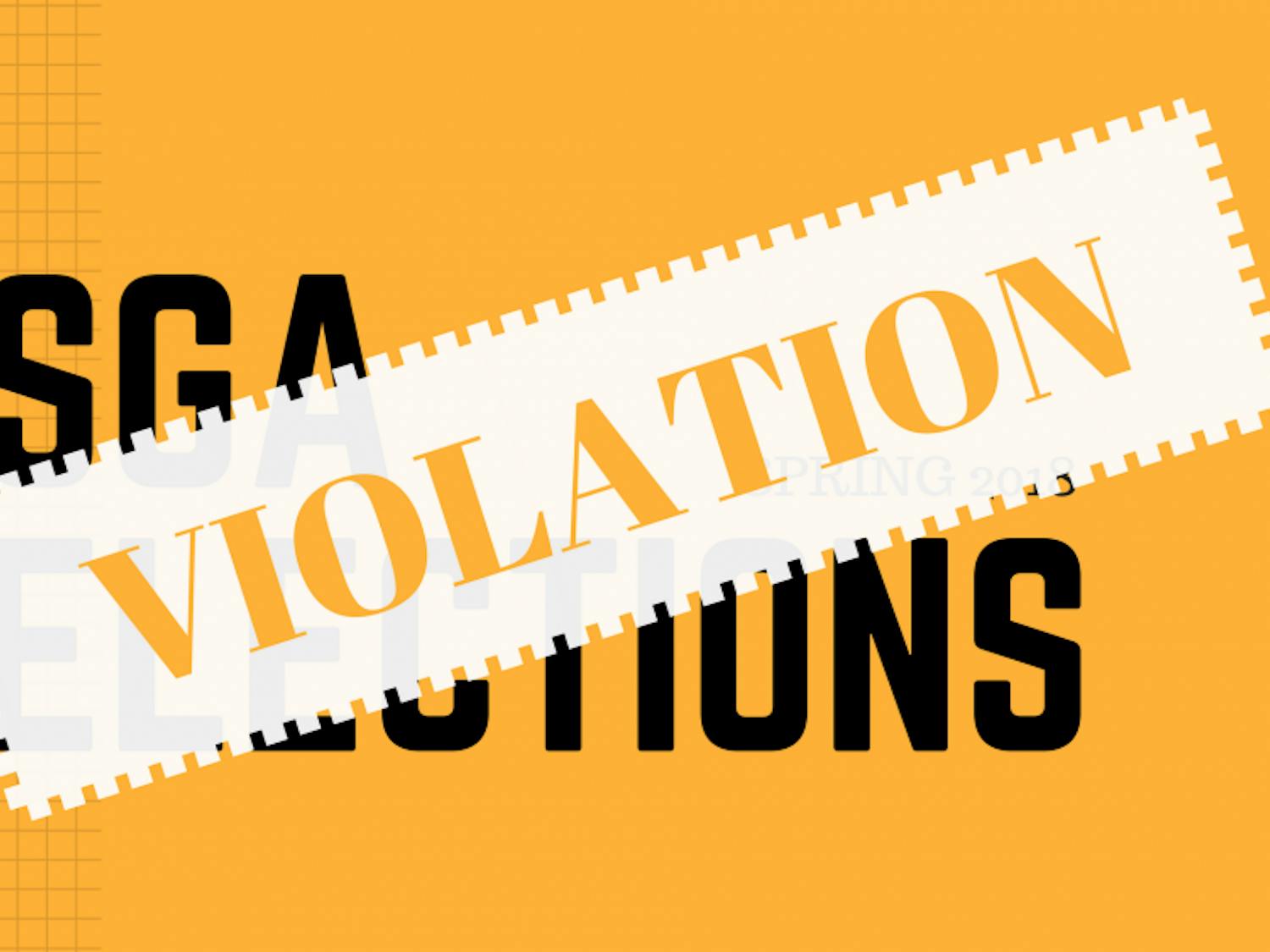 Candidates are often faced with campaign violations for violating SGA election laws.