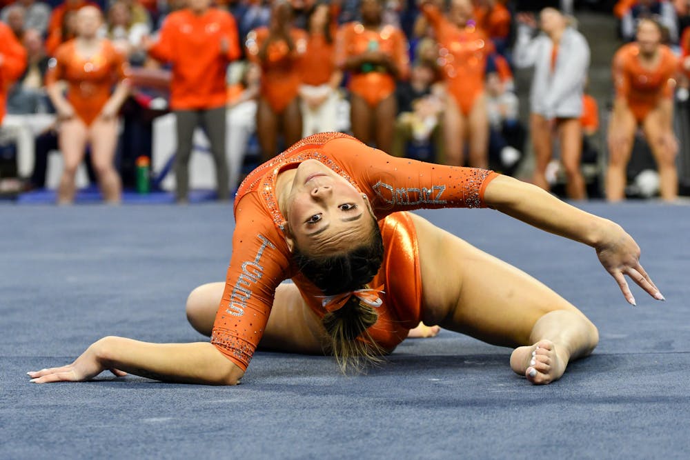 <p>Suni Lee on Floor vs LSU on February 10 2023</p>