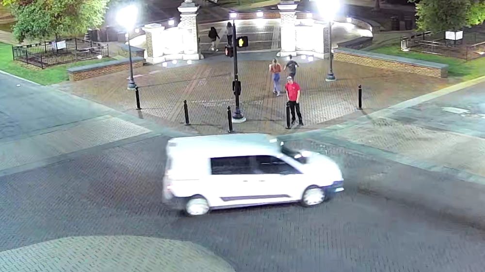 <p>Four women reported suspicious incidents involving the driver of this white van, which appears to be a white Ford Transit Connect.</p>