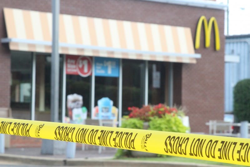 Police responded to a shooting at the McDonald's on West Magnolia Avenue early Sunday morning, Sept. 9, 2018.