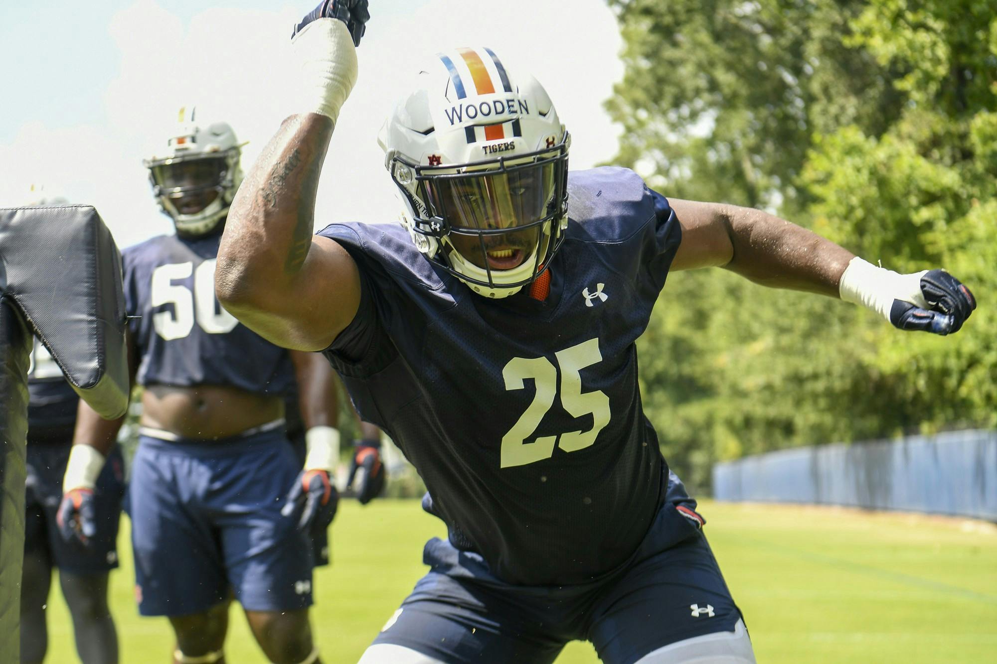 AU FB Fall Camp day 2