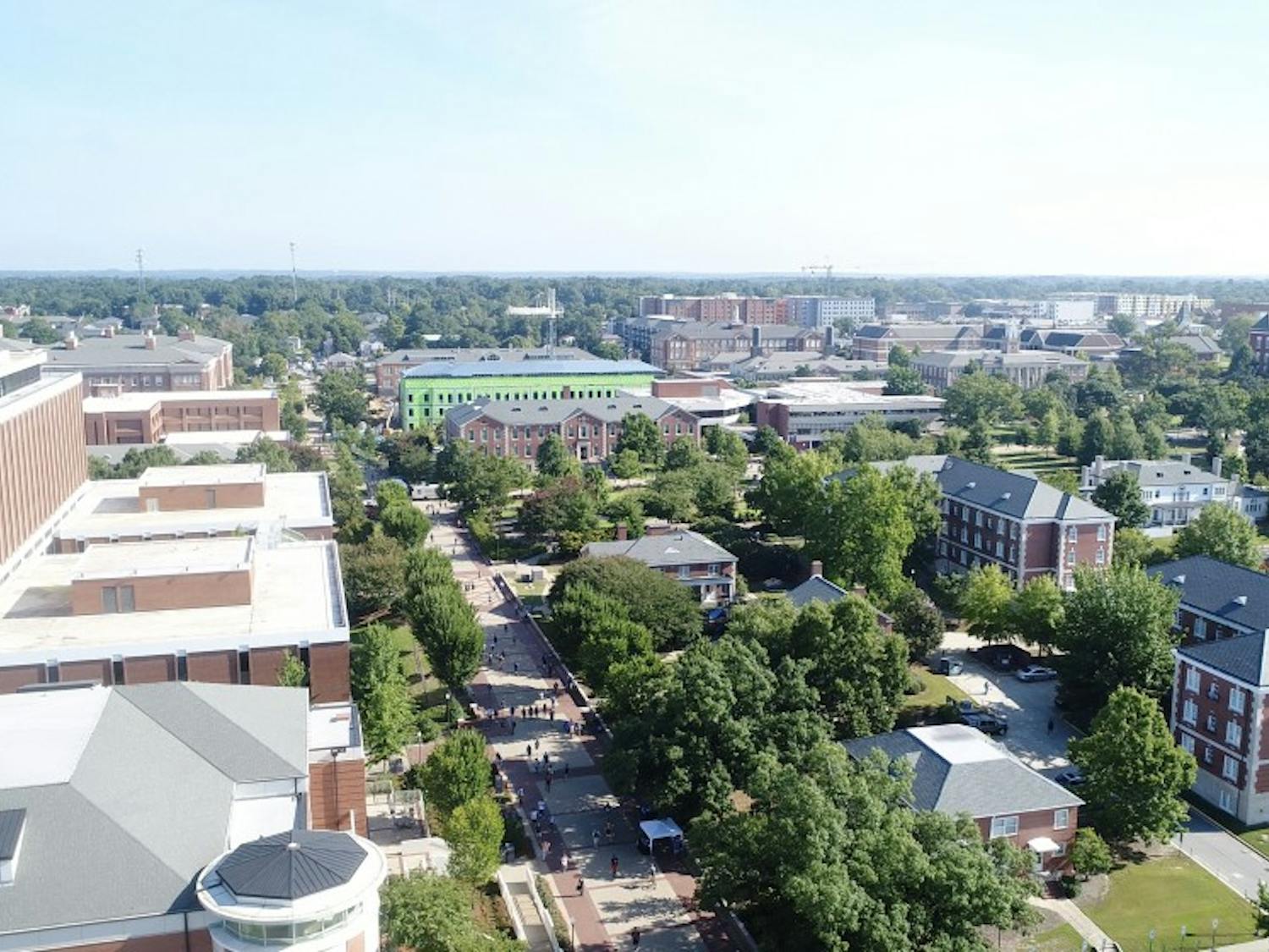 Campus drone sky south