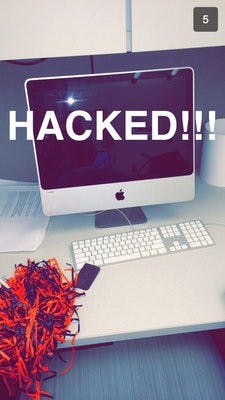 snapchat hacked