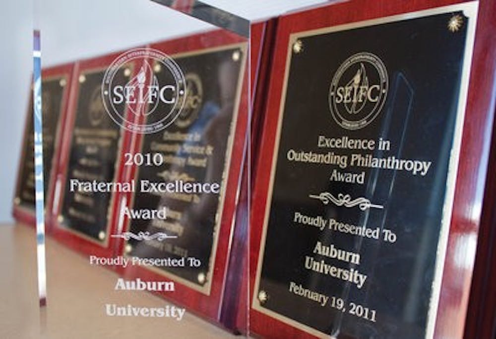 Auburn's 2010 Interfraternity Council took home a total of seven awards at the Southeastern Interfraternity Conference. (Emily Adams / photo editor)
