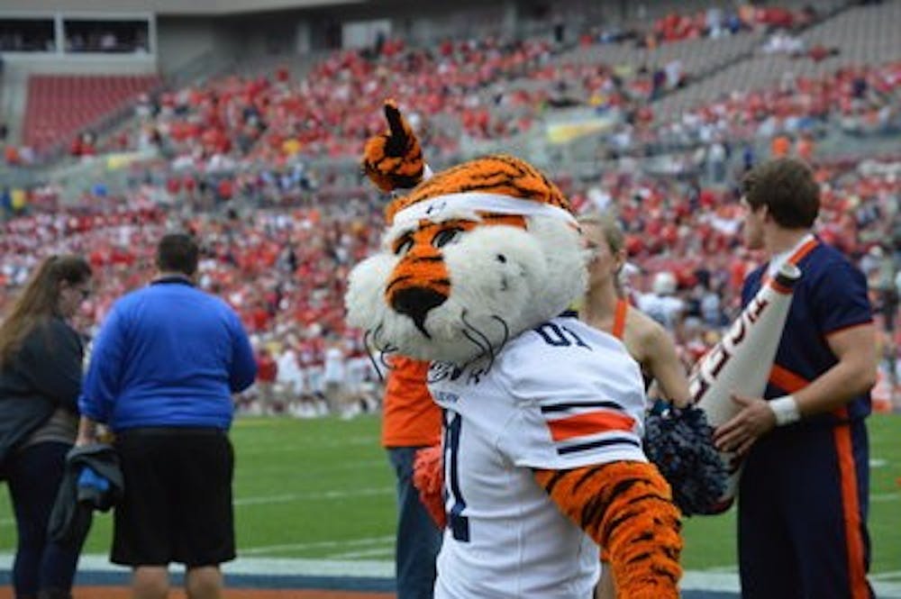 Aubie took first place in the 2014 Capital One Mascot Challenge. (Emily Enfinger l Photo Editor)
