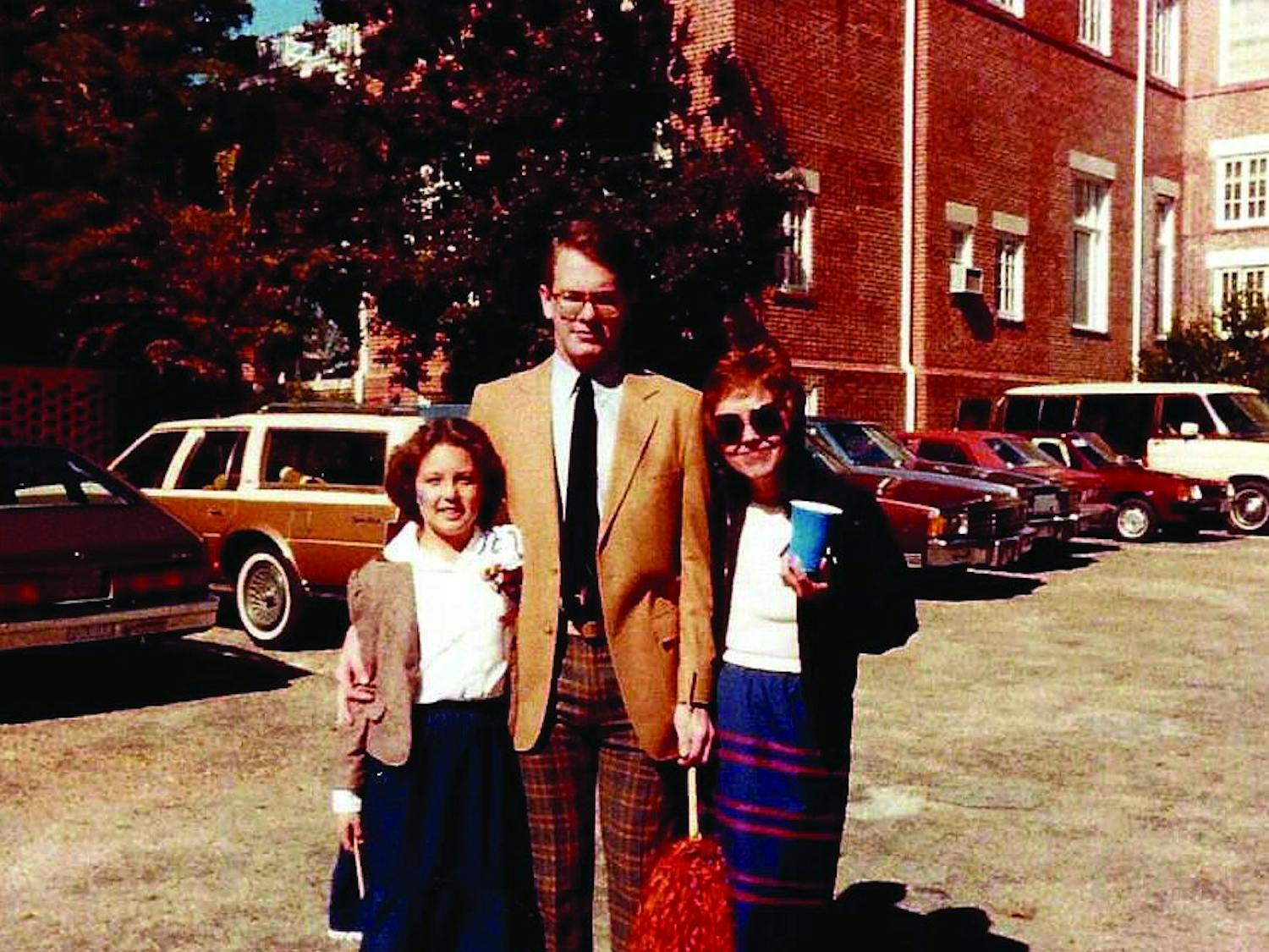 Kristen, Mark and Betty Qualls Auburn Homecoming 1983.jpg