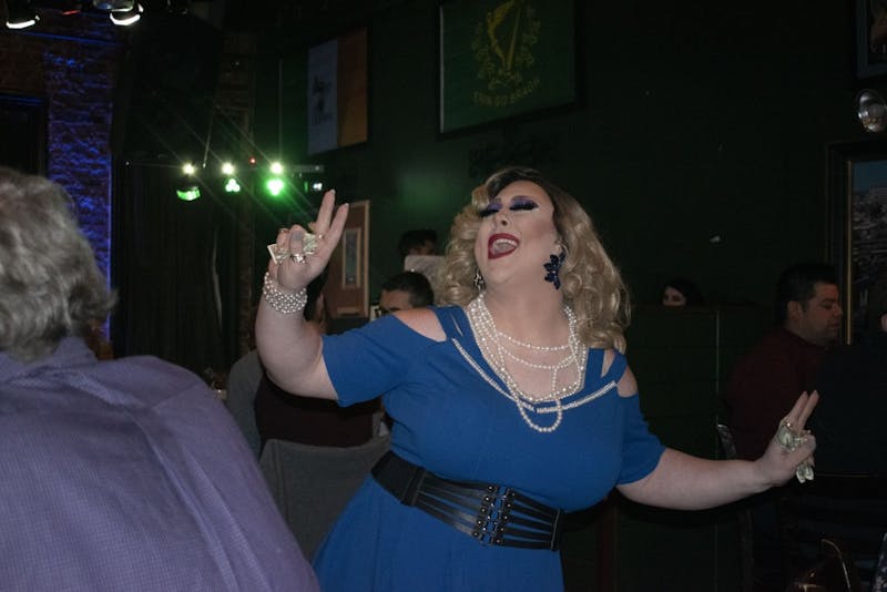 Colana Bleu performs at the Pride on the Plains drag dinner on Feb. 2, 2019, in Auburn, Ala.
