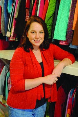 Micah Melnick opened a clothes closet at BigHouse. (Maria Iampietro / PHOTO EDITOR)