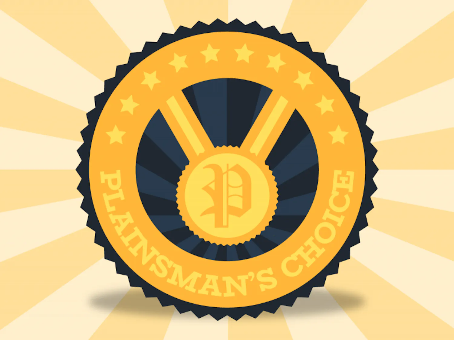 A circular badge features a prominent "P" logo, surrounded by stars and the text "PLAINSMAN'S CHOICE," against a radiating background.