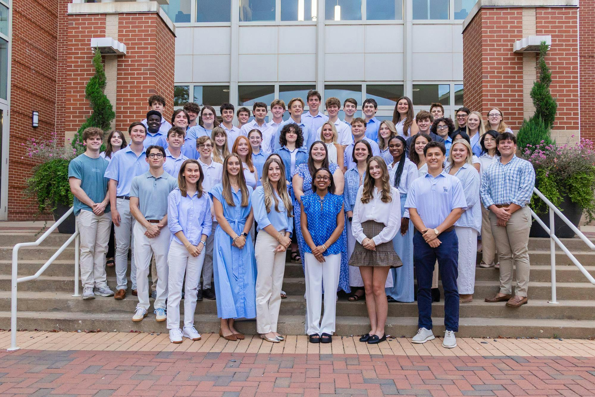 A photo of The Plainsman's staff during the fall 2025 semester.