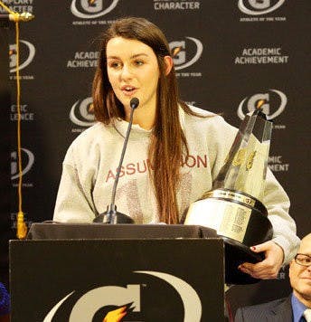 Alexa Filley, who played at Assumption High School in Louisville, Kentucky, earned the Gatorade Volleyball Player of the Year for 2013-14.