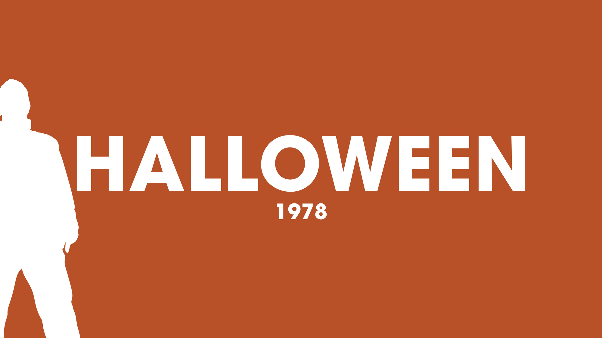 Movie title, year, and Michael Myers silhouette on an orange background.