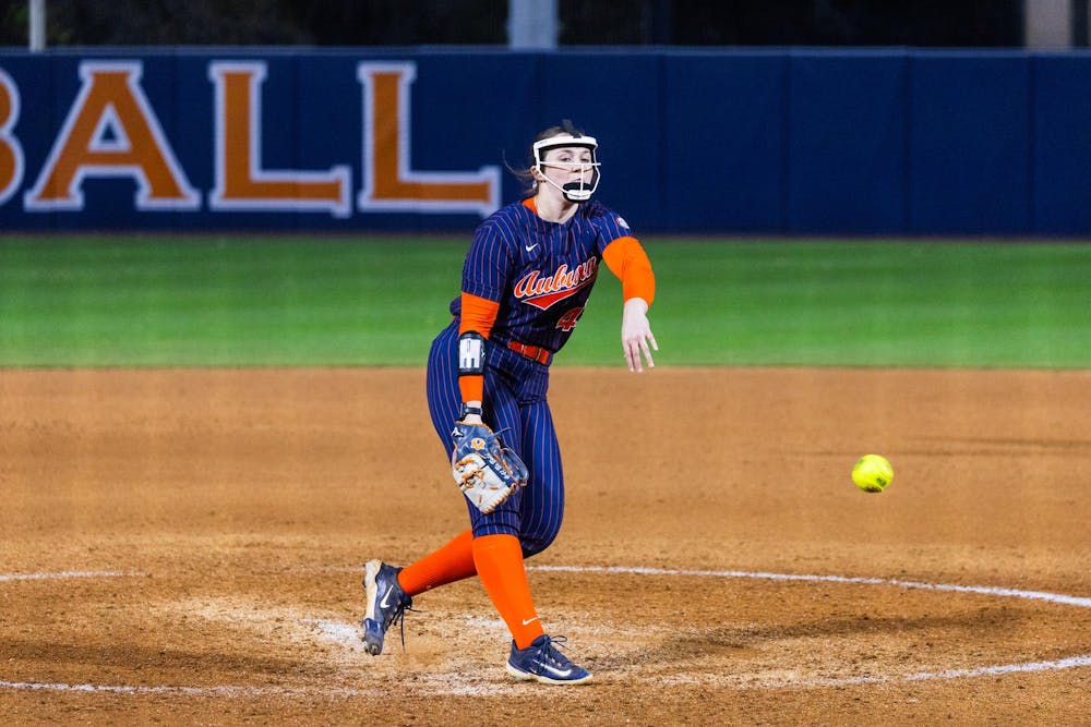 <p>Abby Herndon pitches vs Bradley on Feb. 14, 2026.</p>