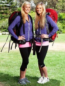 Caitlin King (left) and Brittany Fletcher were raised with sports in their lives. King played soccer at Auburn, and Fletcher's father and brother played Major League Baseball. (Courtesy of Cliff Lipson / CBS)