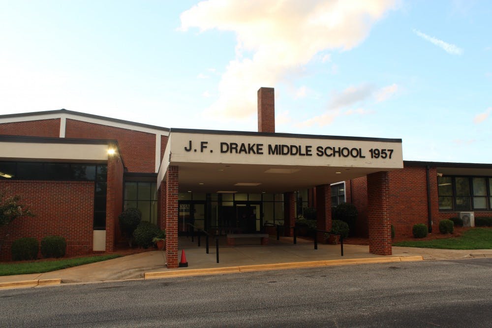 <p>J.F. Drake Middle School on Monday, July 22, 2019.&nbsp;</p>