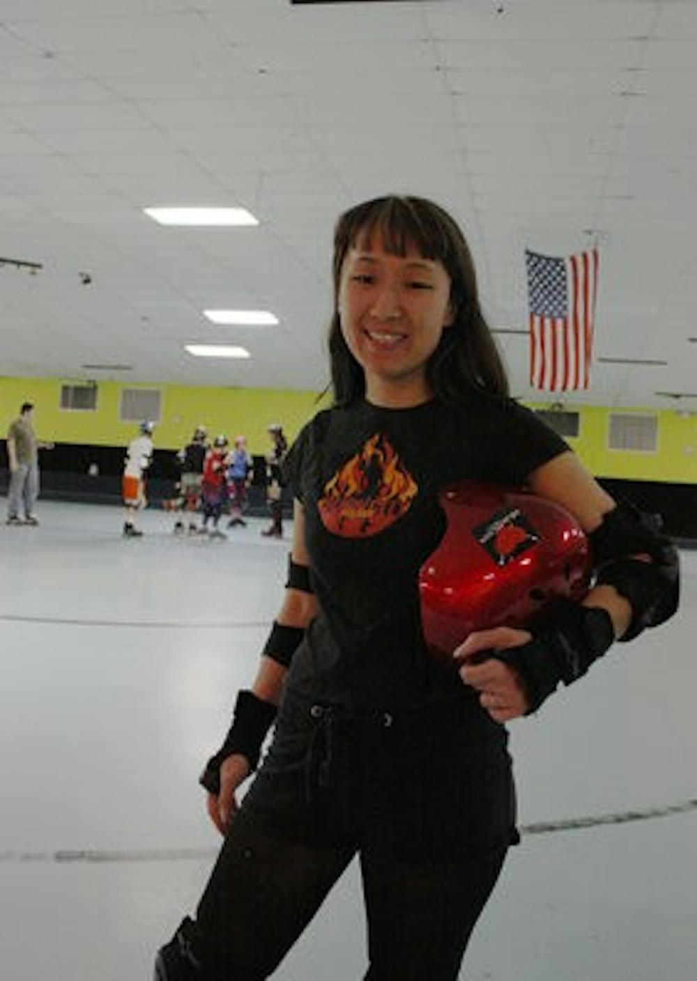 Carrie Holzmeister is the founder of Auburn roller derby team the 'Burn City Rollers,' formed in September 2008. ELLISON LANGFORD / NEWS EDITOR