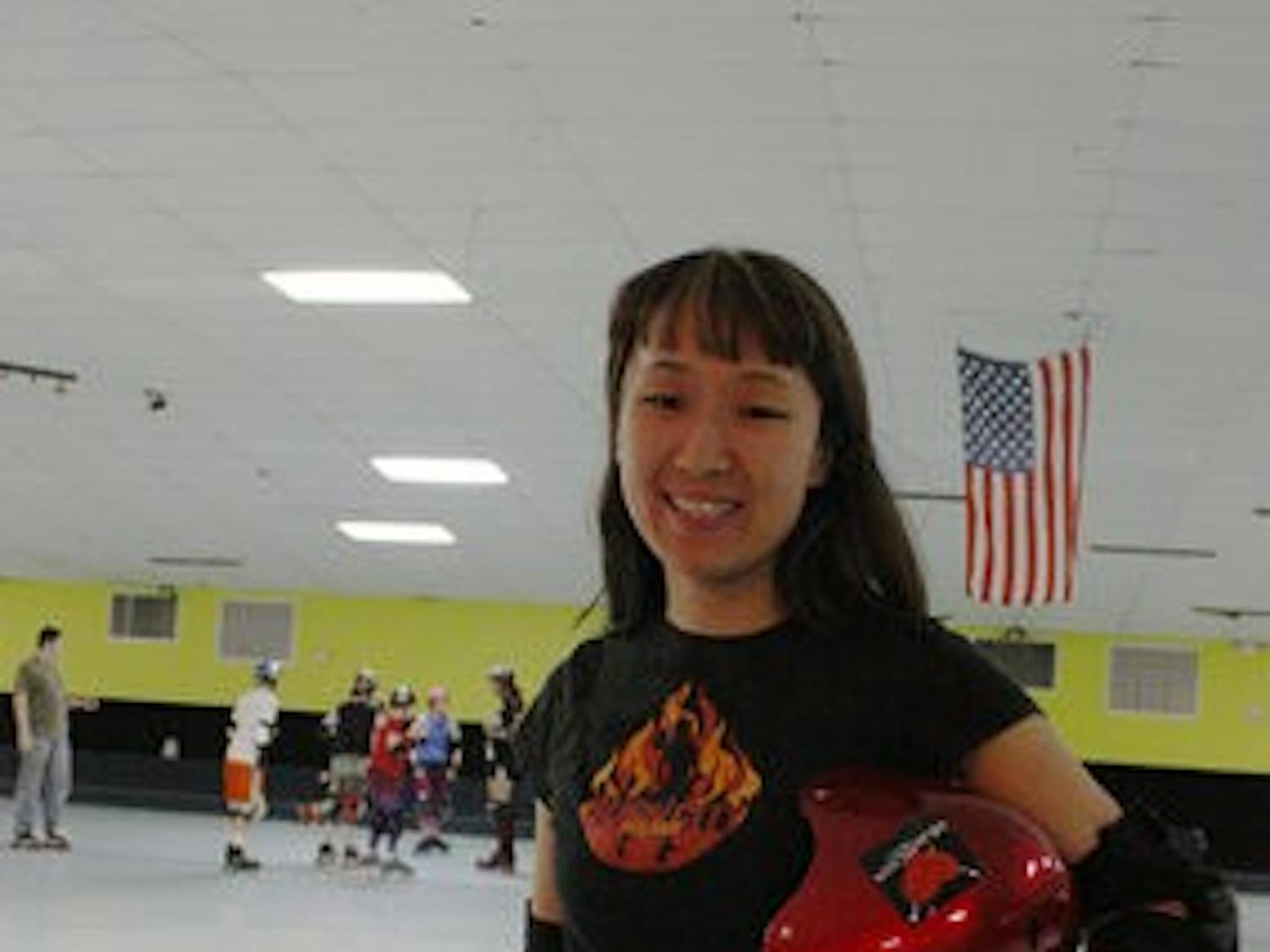 Carrie Holzmeister is the founder of Auburn roller derby team the 'Burn City Rollers,' formed in September 2008. ELLISON LANGFORD / NEWS EDITOR