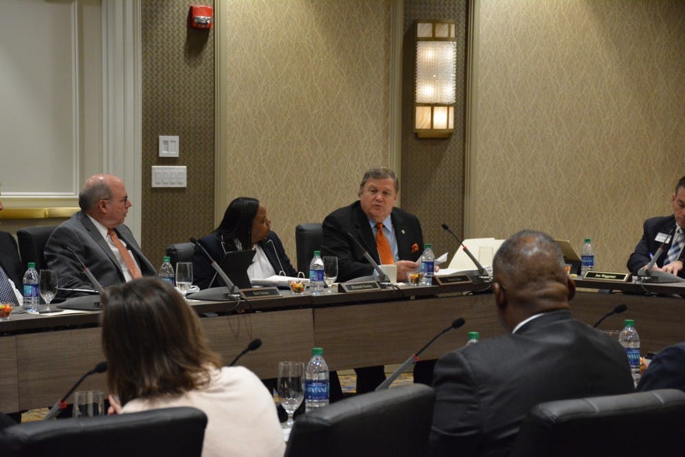 <p>Board of Trustees meeting on April 12, 2019 in the Hotel at Auburn.</p>