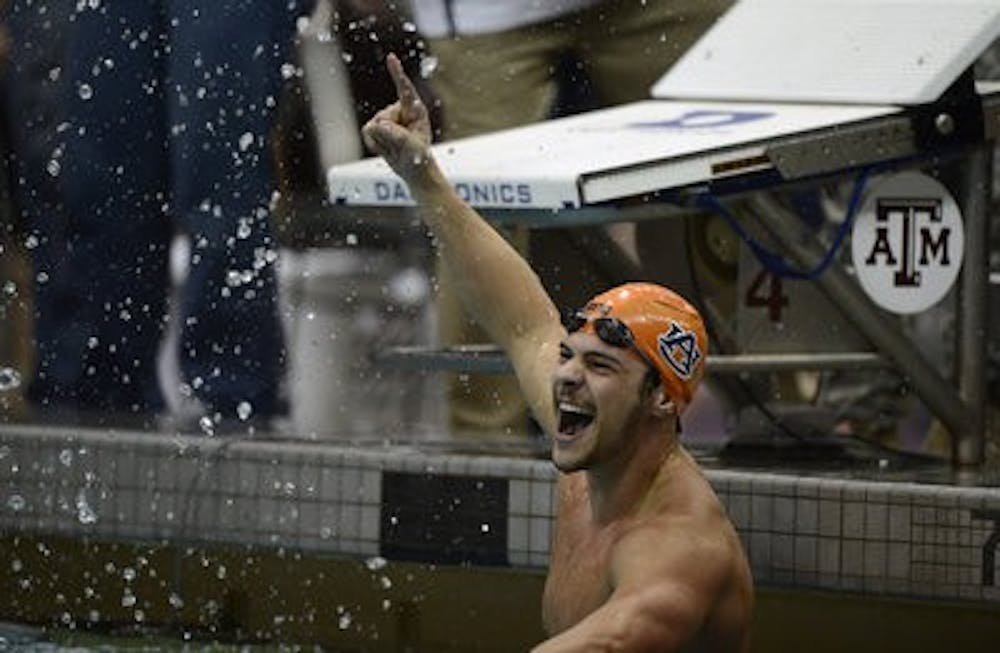 Auburn's male swim team succeeded at the SEC Swimming and Diving Championships in College Station, TX last year. (Contributed by Auburn Athletics)