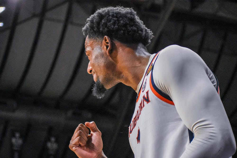 <p>Kevin Overton (1) celebrates from the bench against Illinois State in Hinkle Fieldhouse in Indianapolis, Ind. on April 2, 2026.</p>