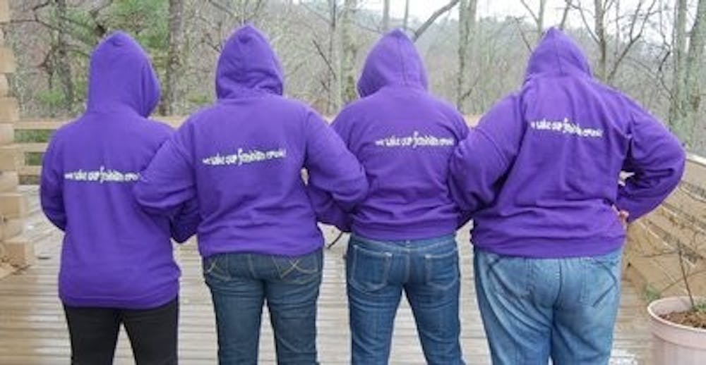 Nine members of the Crunk Feminist Collective had a retreat in the mountains of Blue Ridge, Ga. to celebrate their organization's growth over the past year. (Courtesy of Crunk Feminist Collective)