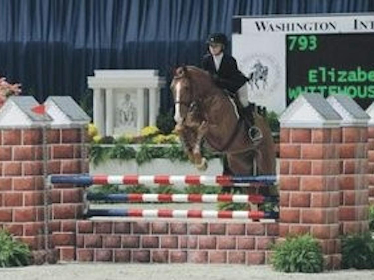 Elizabeth Benson won the equitation finals last weekend in the Washington International Horse Show. (Courtesy of Elizabeth Benson)