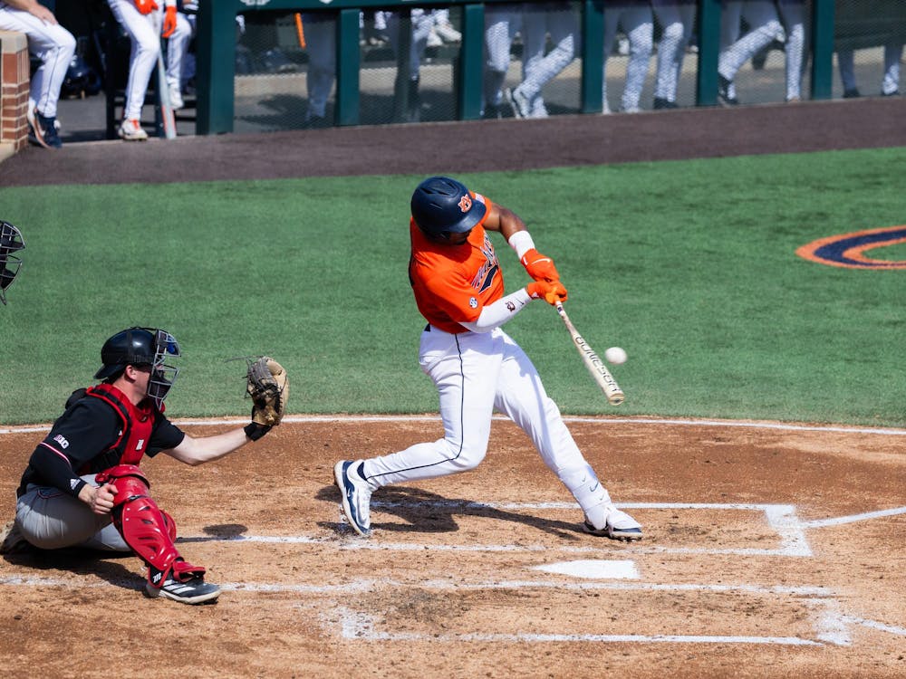 Chris Rembert knocks in a run with a base hit against Nebraska on Mar. 1, 2026