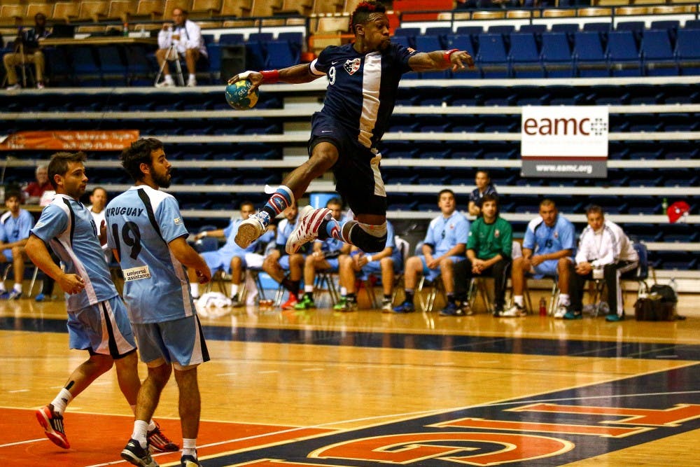 Uruguay vs Auburn Olympic Handball in Auburn AL, March 7, 2015.