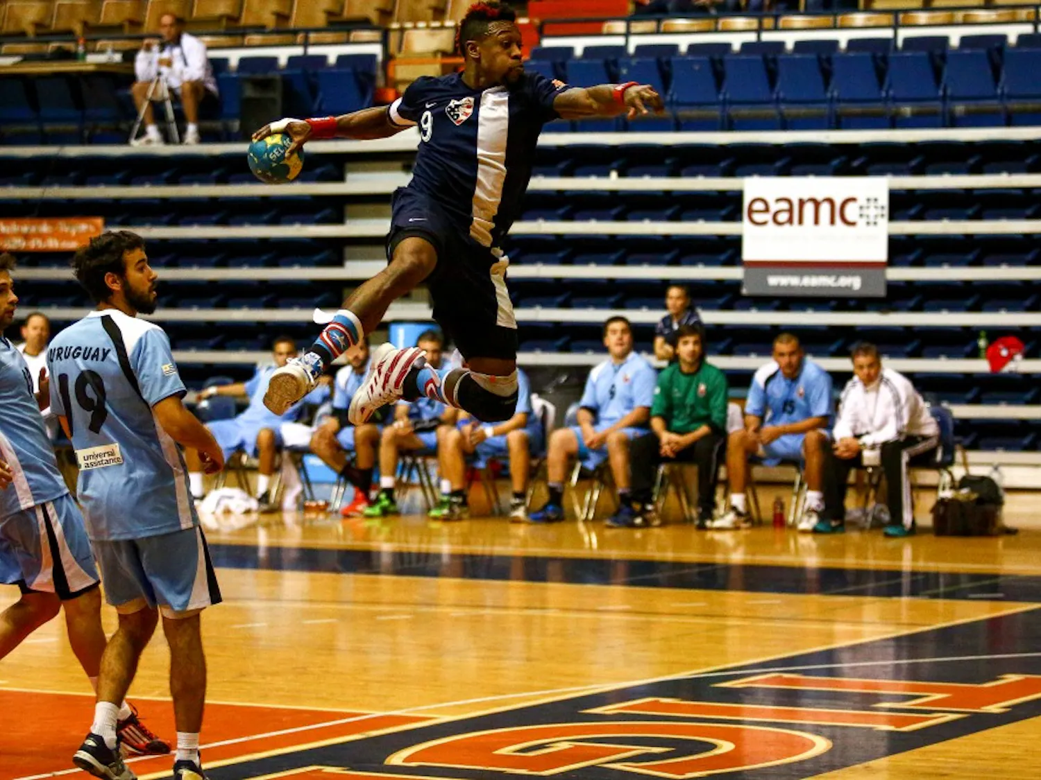 Uruguay vs Auburn Olympic Handball in Auburn AL, March 7, 2015.