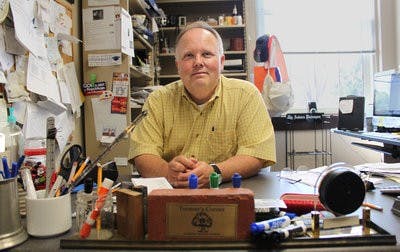 Ed Williams, professor of journalism, was recognized by the University of Alabama as an outstanding alumnus. (Emily Adams / photo editor)