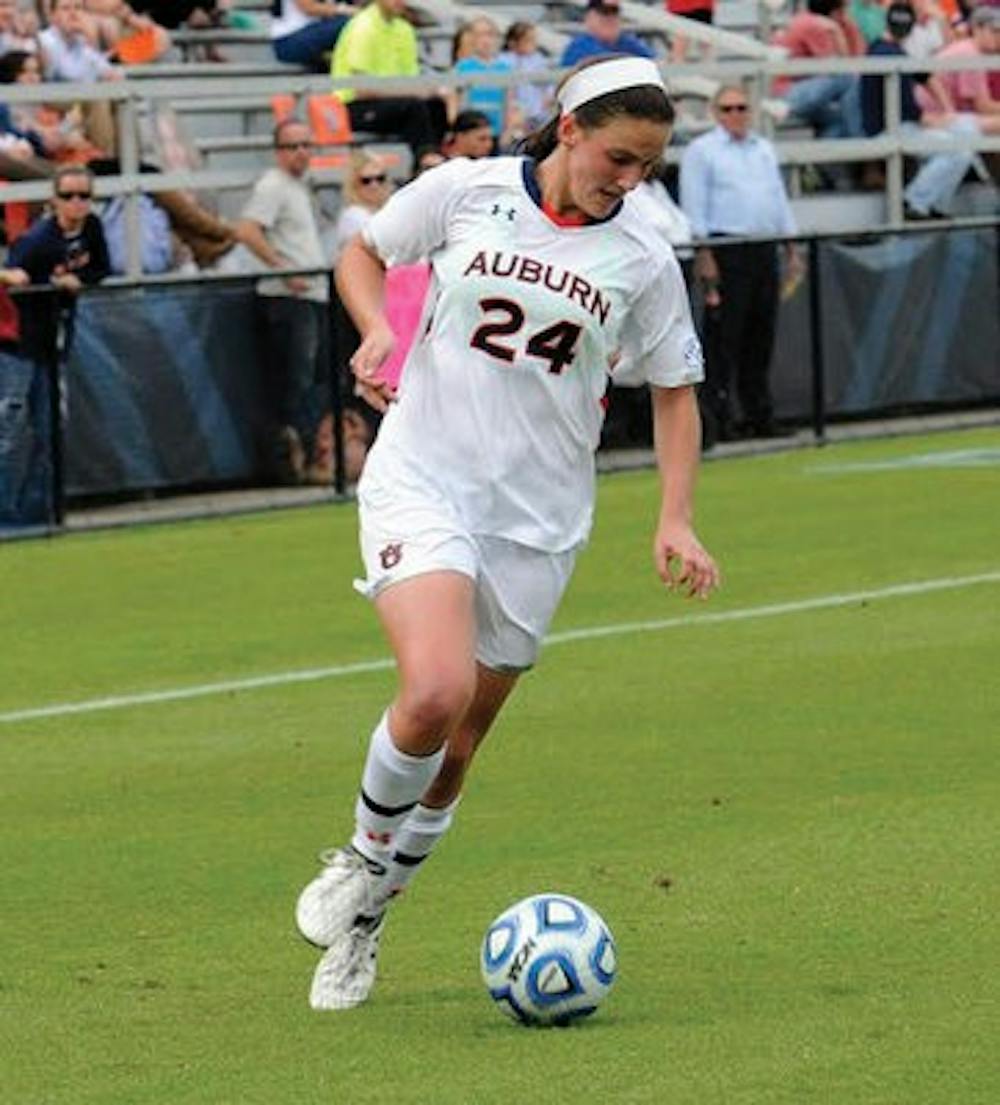 Casie Ramsier was Auburn's leading goal-scorer in her first sesaon on the Plains, scoring nine goals and being named to the All-SEC Freshman Team. (Contributed by Auburn Athletics)