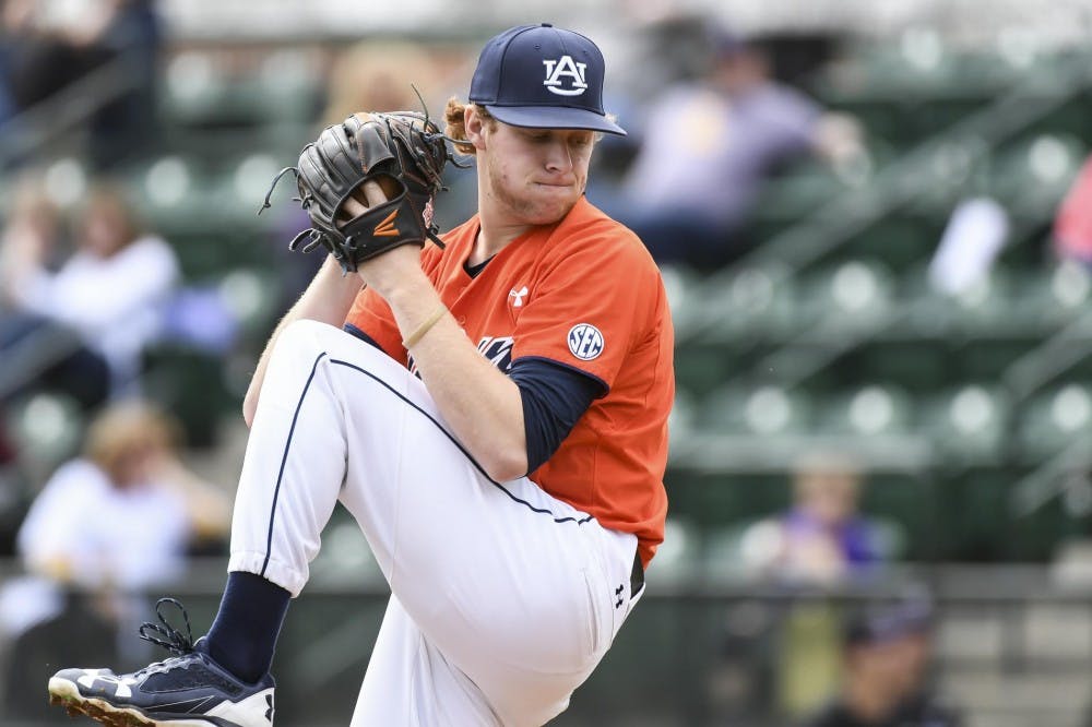 Davis Daniel
Auburn baseball vs Lipscomb on Sunday March 5, 2017 in Auburn, Ala. 
Photo by Wade Rackley/Auburn Athletics 