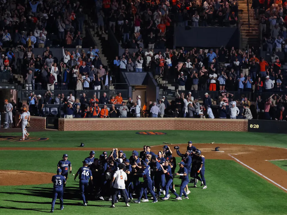AUBURN, AL - MARCH 20 - The Auburn Baseball Team during the game between the #4 Auburn Tigers and the #2 Texas Longhorns at Plainsman Park in Auburn, AL on Friday, March 20, 2026.
Photo by David Gray/Auburn Tigers