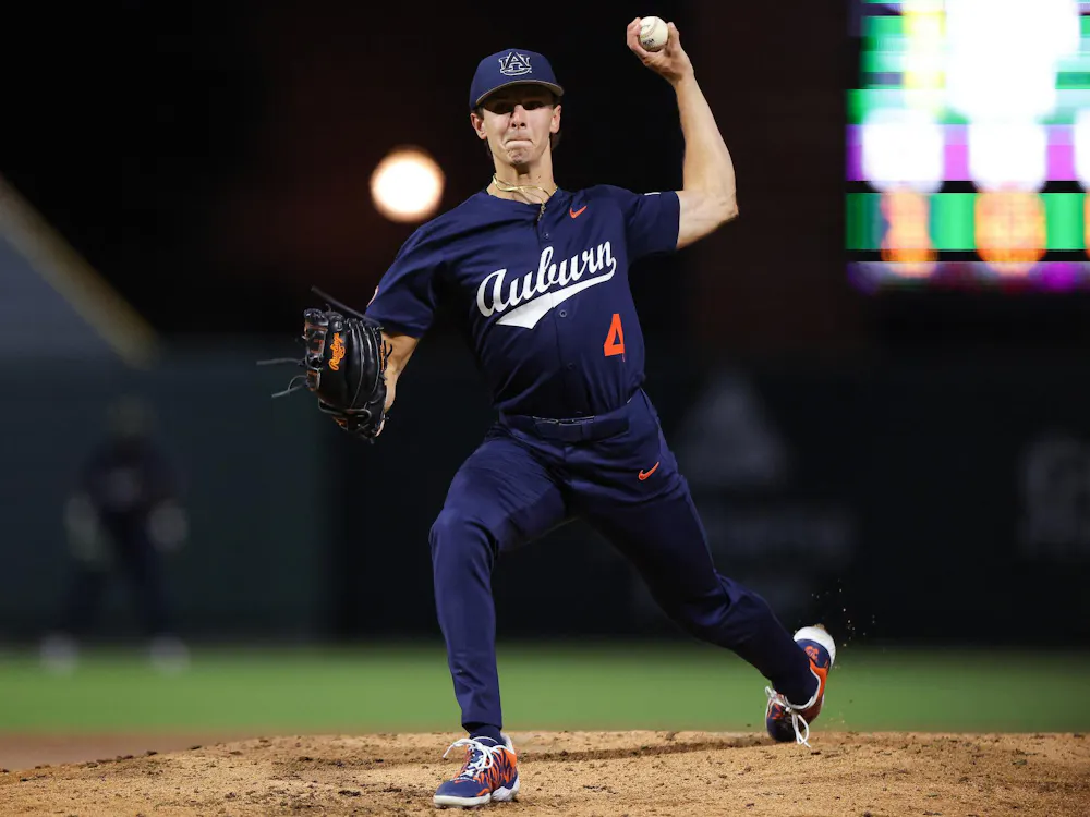 AUBURN, AL - MAY 14 - Auburn's Jake Marciano (4) - (4) Auburn Tigers vs. (5) Georgia Bulldogs at Plainsman Park in Auburn, AL on Thursday, May 14, 2026.
Photo by Zach Bland/Auburn Tigers