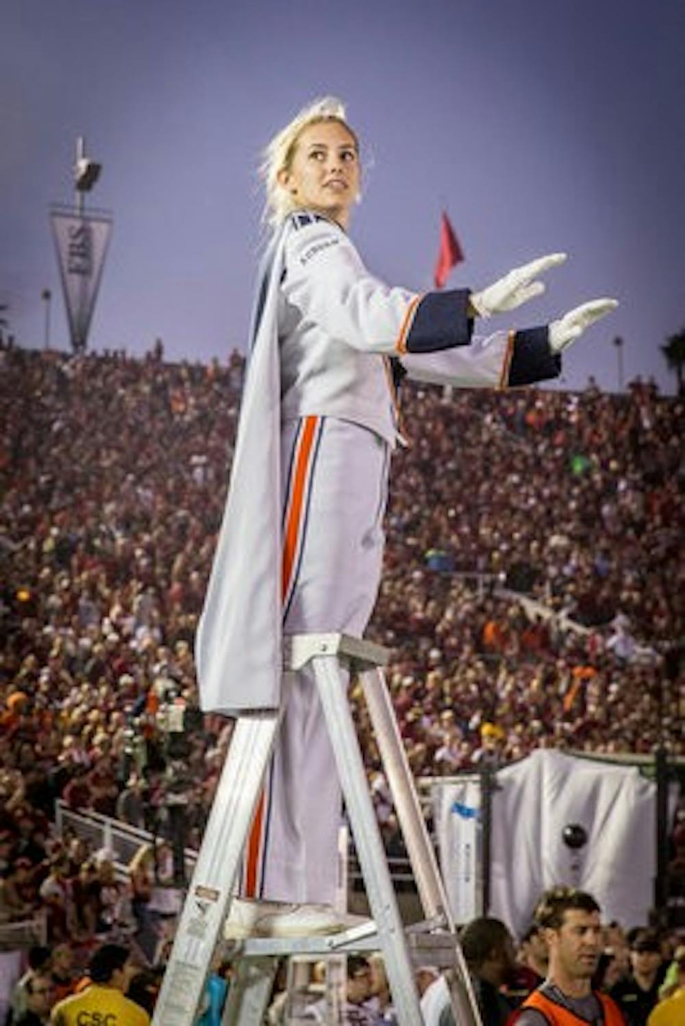 Paige Lenssen of the AU Marching Band (Contributed by Keith Stephenson)