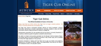 The Tiger Cub online website includes all of the same policies and procedures as the paper version. (TIGER CUB ONLINE)